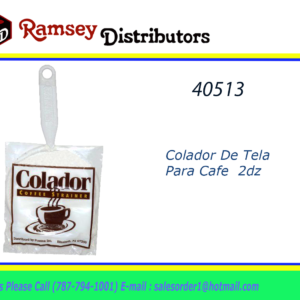 40513 - Colador de Tela para Cafe  2dz