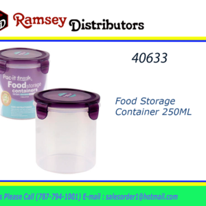 40633 - 26477  CONTENEDOR 650ml  TAPA MORADA