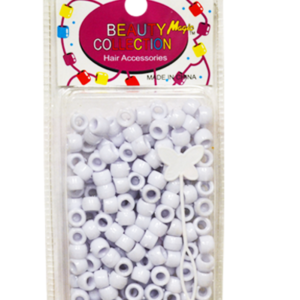 40695 - 200pc Hair Beads White