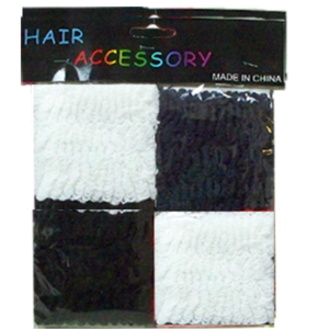 41300 - Hair Accesories/Moño de Pelo Black/White