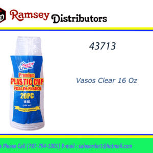43713 - Vasos Clear 16 Oz