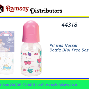 44318 - BK60000  Printed Nurser Bottle 5oz BPA-Free