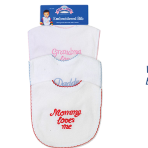 44360 - BK18360  Waterproof Embroidered Bib
