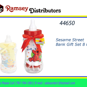 44650 - SB99000  Sesame Street 8 Pc. Bank Gift Set