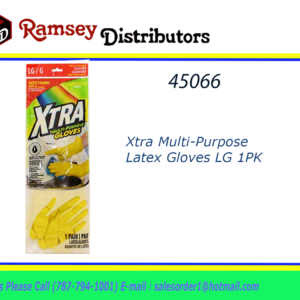 45066 - X400763   Xtra 1ct. Multi-Purpose Latex Gloves LG