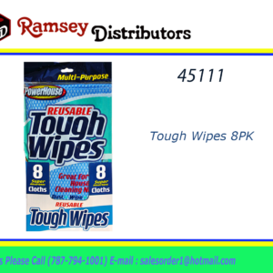45111 - 85656  Tough Wipes  8 ct