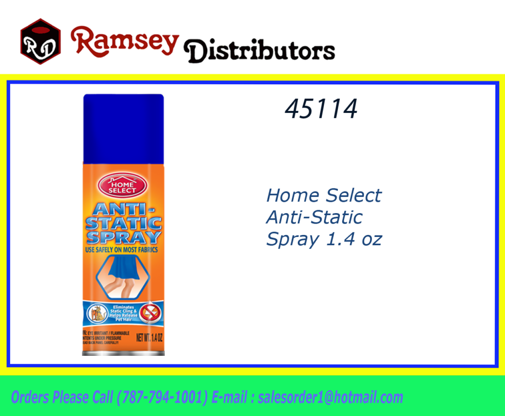 45114 10724 Home Select AntiStatic Spray 1.4 oz. Ramsey