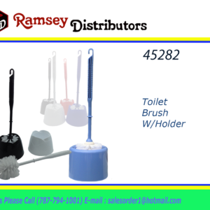45282 - CH10025       Rose Simple Toilet Brush With Holder