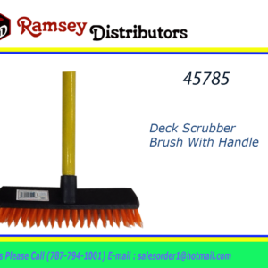 45785 - CH90061   Deck Scrubber Brush With Handle