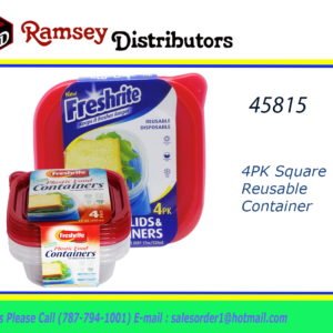 45815 - CH83045    48oz 2PK Reusable Container Round