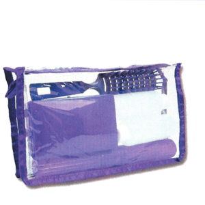 47468 - 44006   Travel Cosmetic Bag Set W/ Bottles 6pc