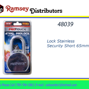 48039 - CH90106       65MM  Round Steel Pad Lock