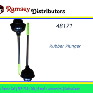 48171 - CH26674     Toilet Plunger With Steel Handle
