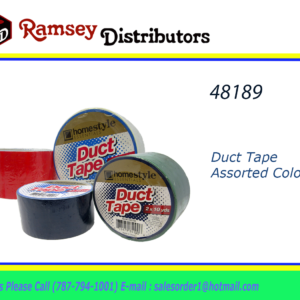 48189 - CH85100       Duct Tape Assorted Colors 2" X 100YD