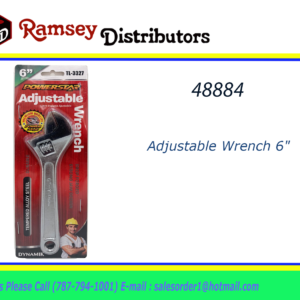 48884 - TL-3327   Adjustable Wrench 6"