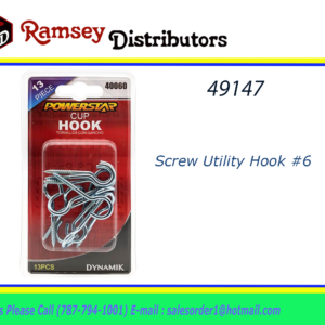 49147 - HW-40060   Screw Utility Hook #6