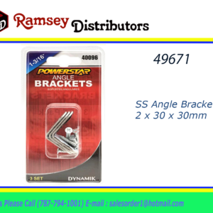 49671 - HW-40096    SS Angle Bracket 2 x 30 x 30mm