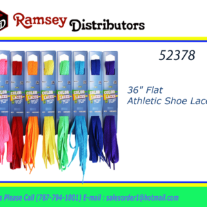 52378 - 952       Athletic Laces, 36? Flat