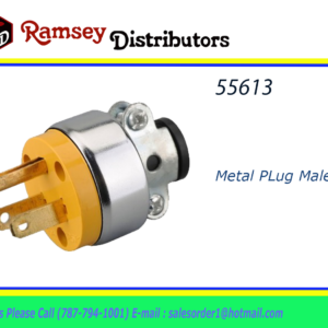 55613 - 6092  Enchufe Metal/Plastico Macho