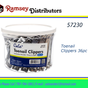 57230 - 70077  Toe Nail Clippers with File 36pcs
