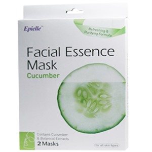 57397 - 0391  Facial Essence Mask Cucumber 2PK