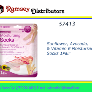 57413 - 0327F  Moisturizing Foot Lotion Socks 1 pair 24cs