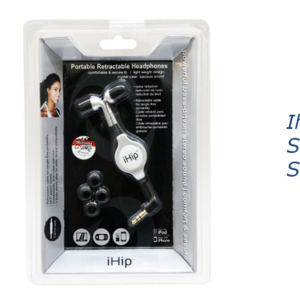 57663 - 101S         Ihip Retractable Stereo Earbuds SIP-REP 101 Silver