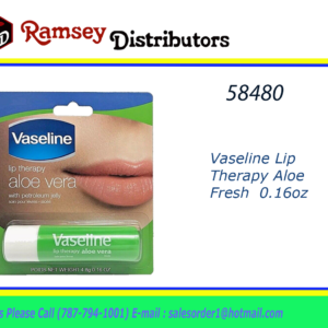58480 - 00686   Vaseline Lip Therapy 0.16oz Aloe Fresh