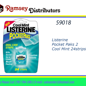 59018 - 43366   Listerine Pocket Paks 24strips Cool Mint