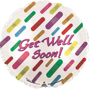 50102 - 114162  Ballons Get Well Band-Aid  18"