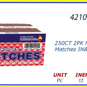42102 - MATCHES 2 CAJITAS DE 250 PC
