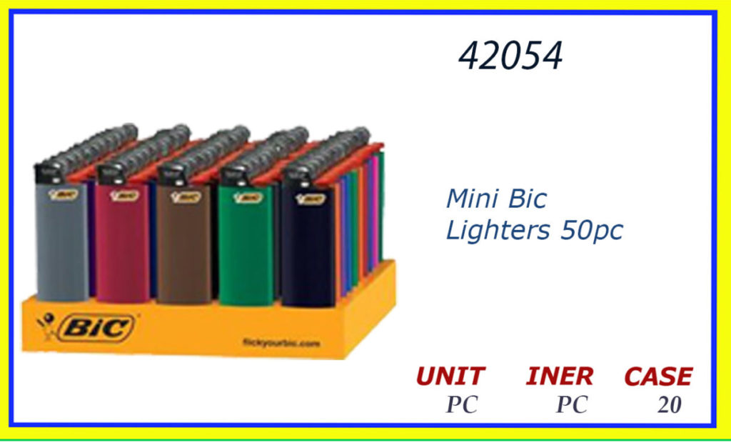 42054 MINI BIC LIGHTER 50 PC Ramsey Distributors