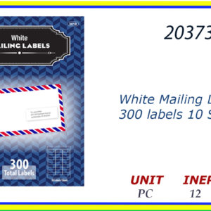 20373 - WHITE MAILING 300 LABELS