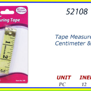 52108 - 340      Tape Measure Centimeter & Inch