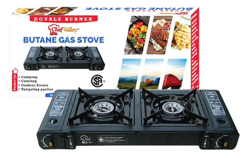 37255 CH50002 Double Burner Portable Gas Stove Ramsey Distributors