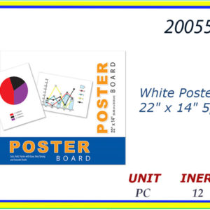 20055 - 530 POSTER WHITE 22"X 14"(5)