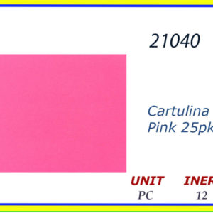 21040 - CARTULINA ROSA (25)