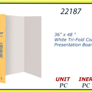 22187 - 5033  36"X 48" TRI-FOLD WHITE