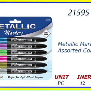 21595 - MARKERS METALIC COLORS (6)