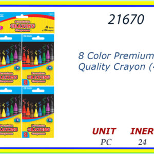 21670 - CRAYON 8 COLORS