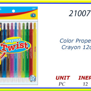21007 - COLOR CRAYONS TWIST (12)