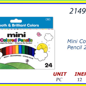 21495 - MINI COLORED PENCIL (24)