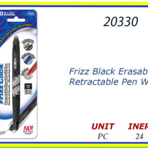 20330 - 17066 PEN BLACK RETRACTABLE WITH ERASER