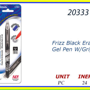 20333 - PEN GEL BLACK WITH ERASER