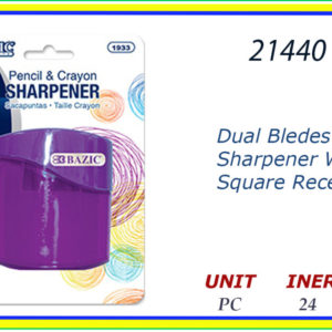21440 - SHARPENER PENCIL & CRAYON