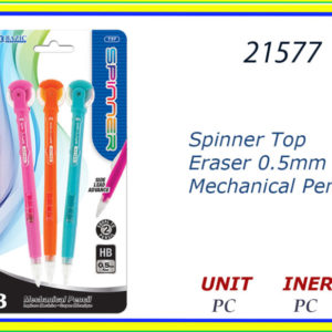 21577 - MECHANICAL SPINNER ERASER 0.5mm