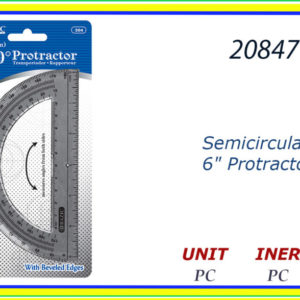 20847 - SEMICIRCULAR  6"PROTRACTOR