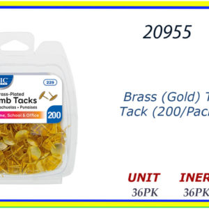 20955 - THUMB TACKS GOLD (200)