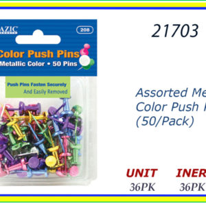 21703 - COLOR PUSH PINS (50)