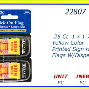 22807 - STICK ON FLAG 25 X 43mm